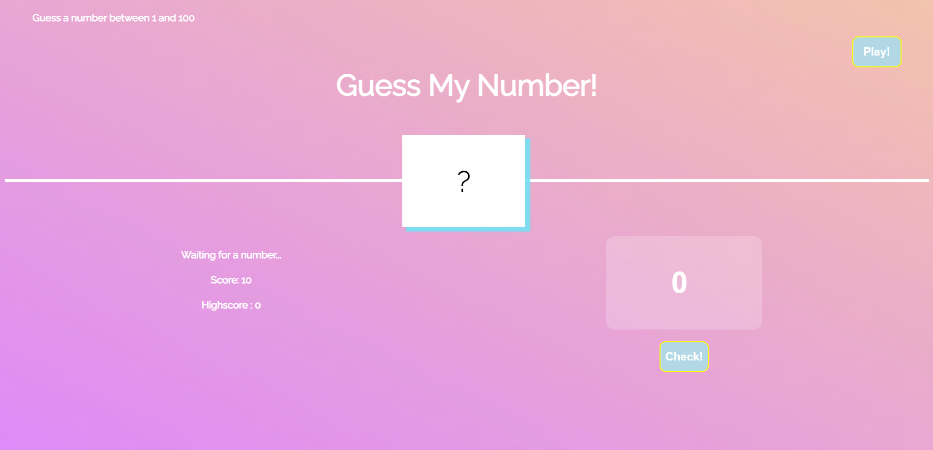 Guess the Number!